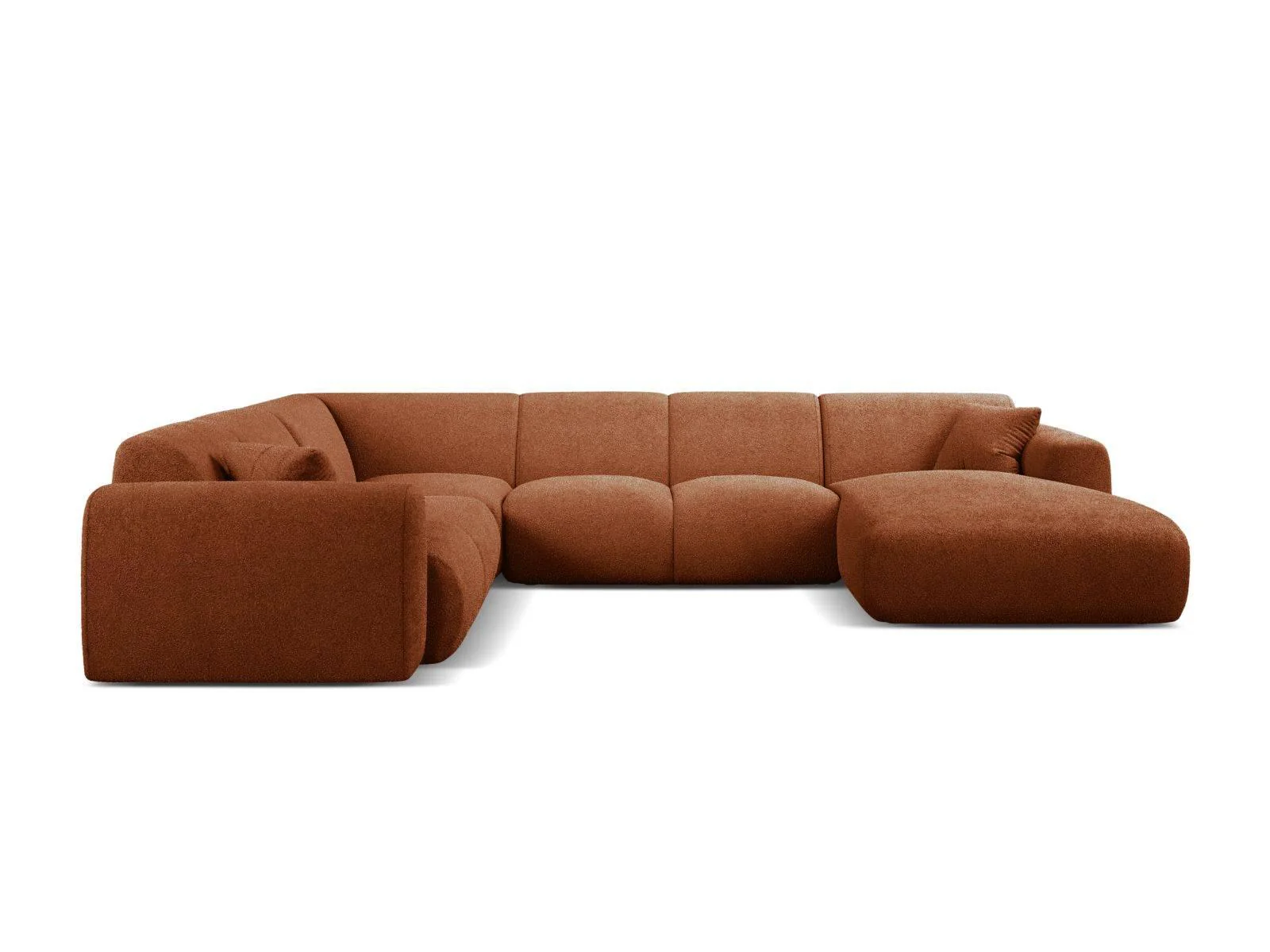 Modulaire hoekbank Molino links bouclé