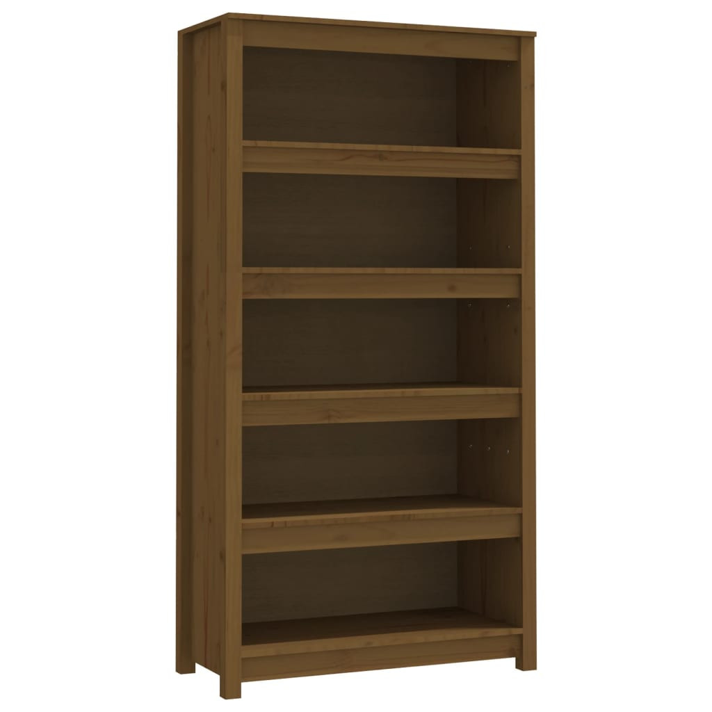 Biblioteczka Brąz Drewno sosnowe vidaXL