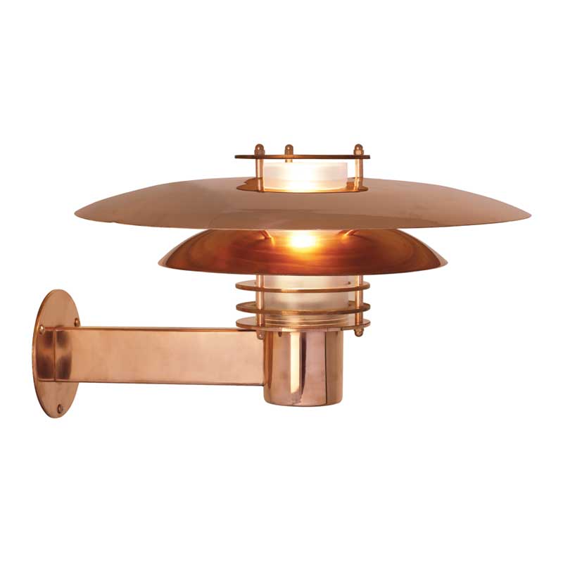 Nordlux Phoenix Wandlamp Buiten | E27 | IP54 | Koper | Seaside