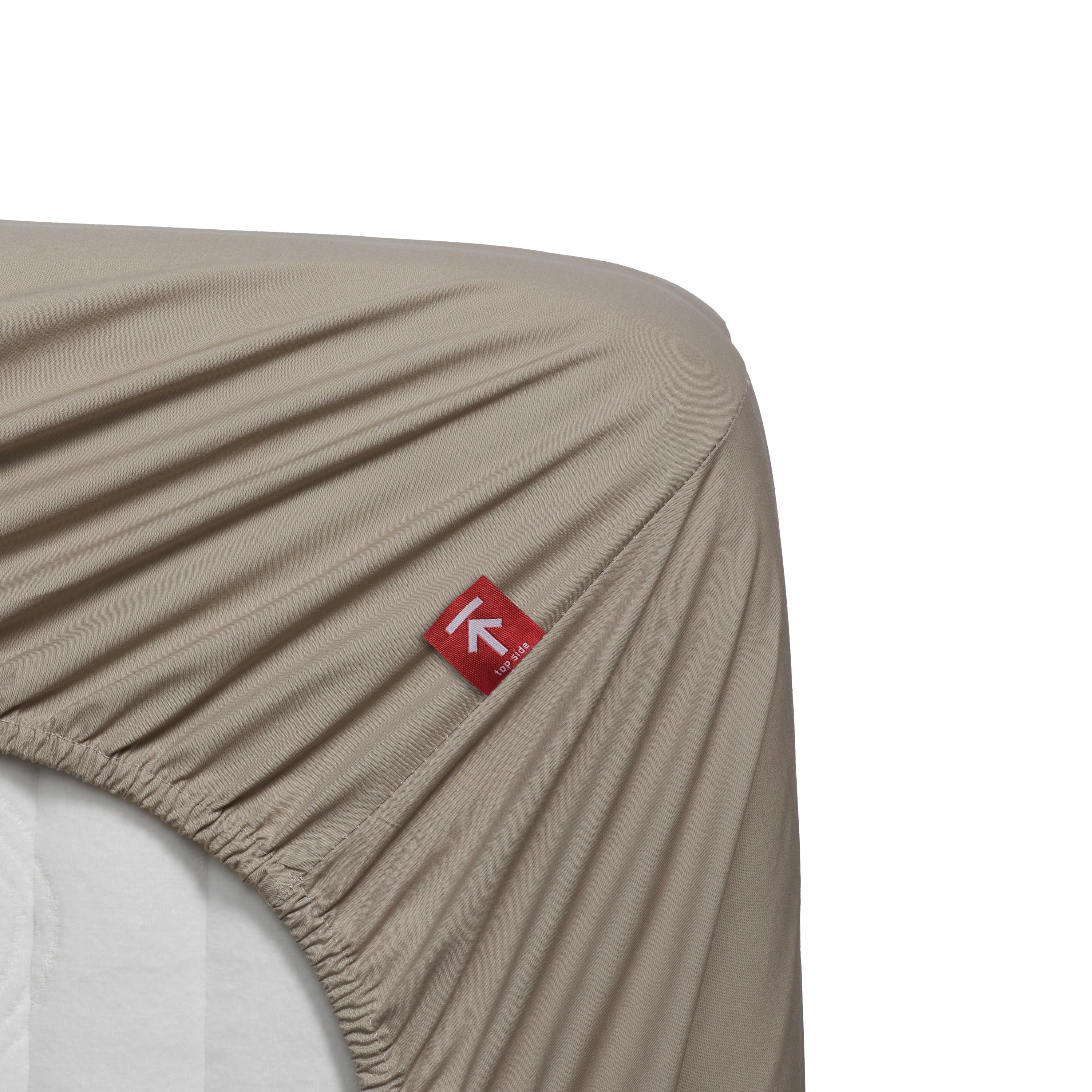 Beddinghouse Percale katoen - Topper Hoeslaken - 140x200 - Zand