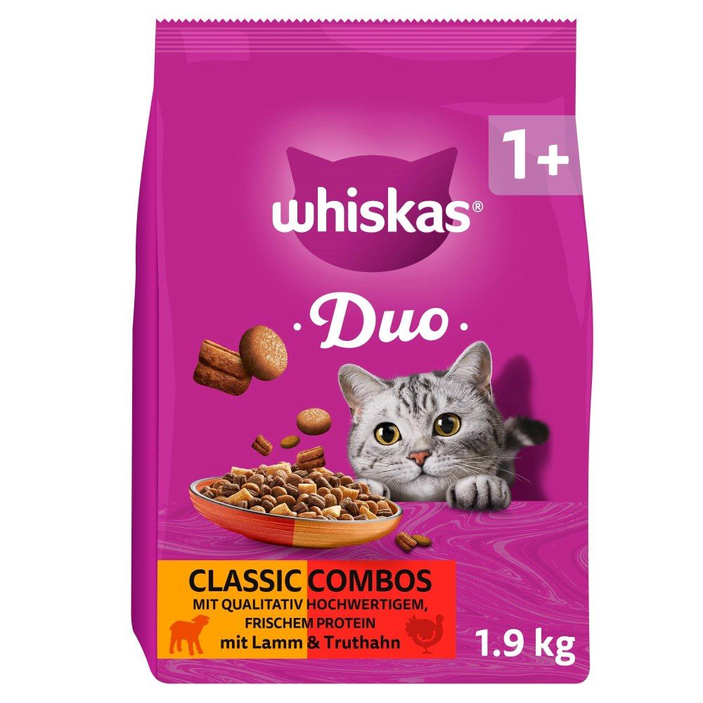 Whiskas 1+ Duo Classic Combos Lamb & Turkey