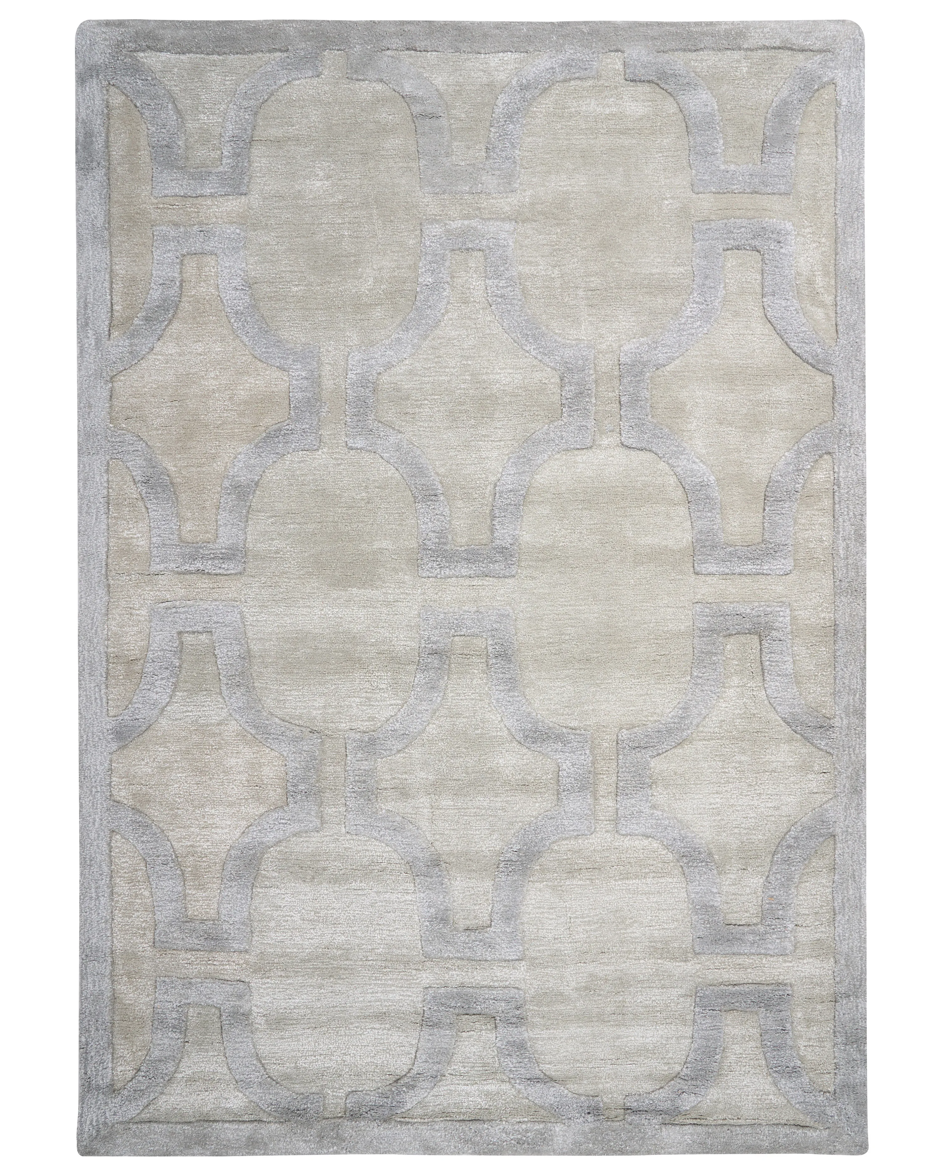 Rug GWANI Beige 160 x 230 cm Viscose