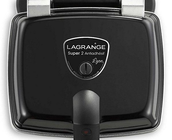 Gaufrier - LAGRANGE - 039126 SUPER 2 - Noir - Petit électroménager - 2 Gaufres