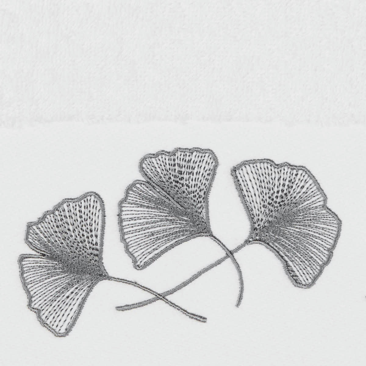 GINKGO - Paréo de bain Blanc Longueur 70 cm