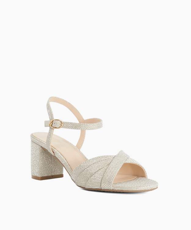 Mallorca Gold - Block Heel Open Toe Sandals