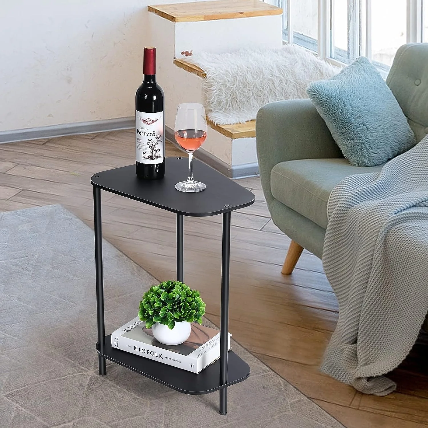 Small End Tables Living Room Set of 2