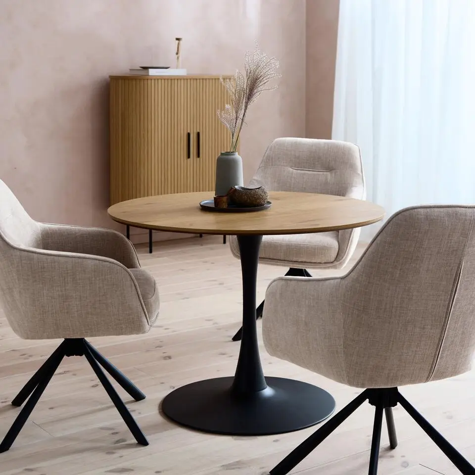 Eettafel Naturel Eiken - &Oslash;100x73,5cm - Cesura