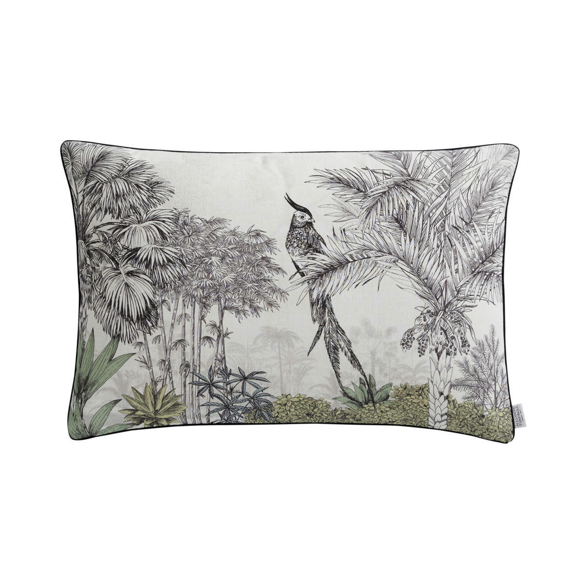ILE AUX OISEAUX - Housse de coussin en lin blanc 40x60