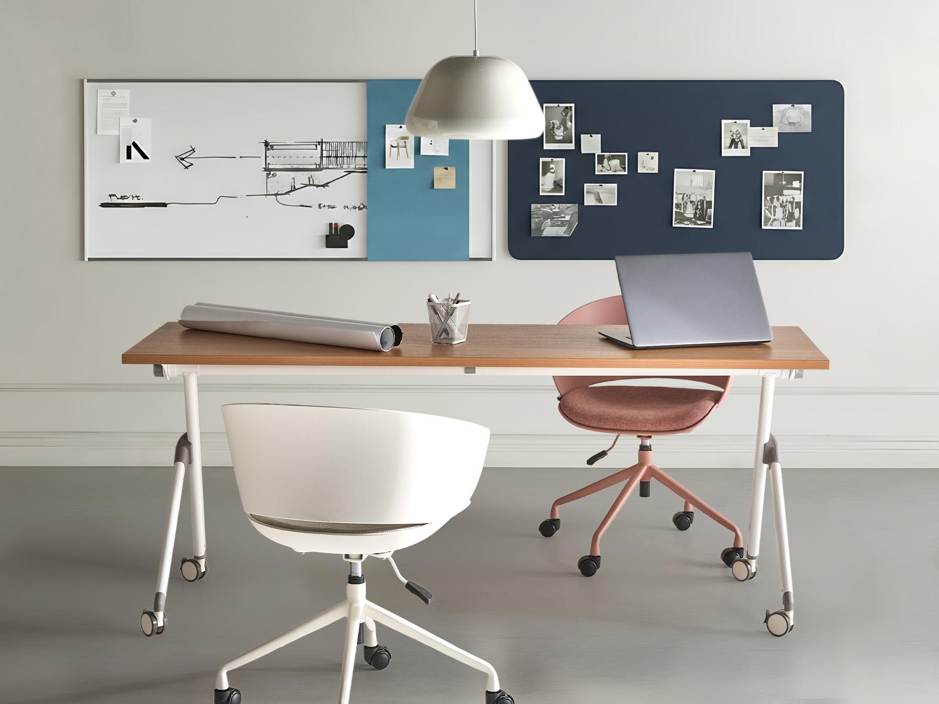 Foldable Office Desk BENDI Brown 180 cm 60 cm