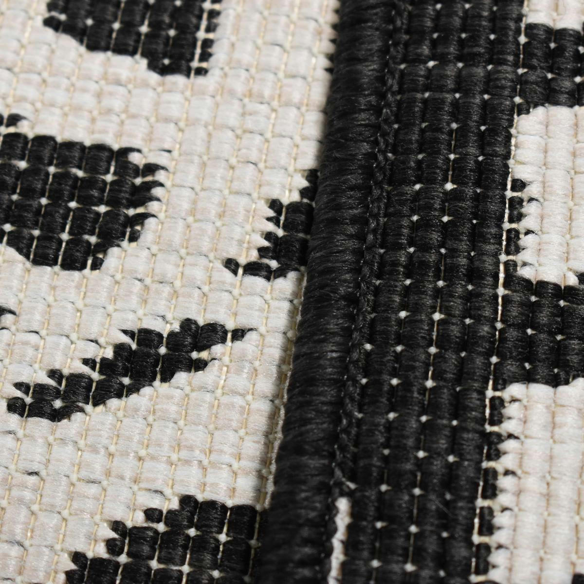TRIDIM REVERSIBLE - Tapis extérieur noir 200x290