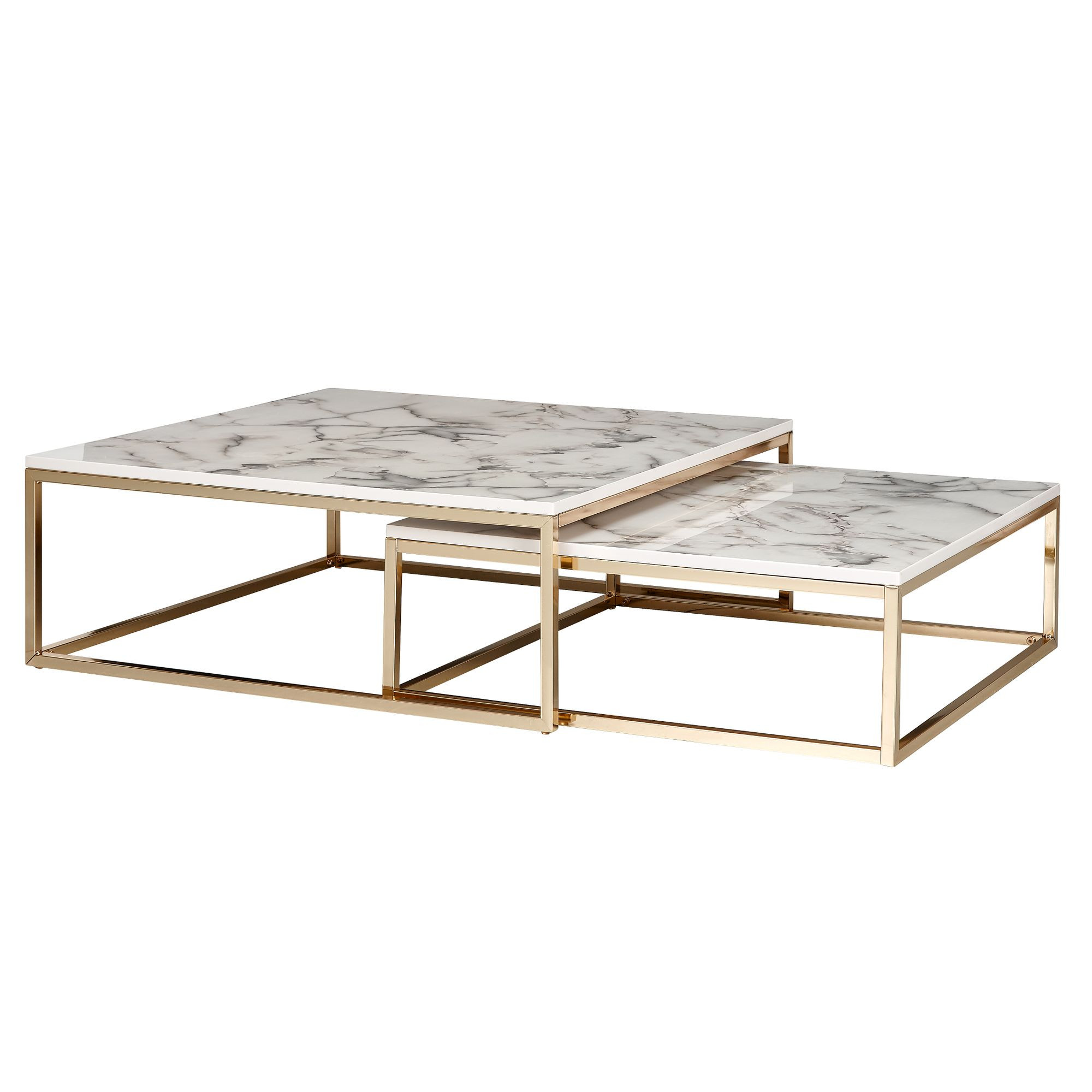 FineBuy Ustawiony stół mdf biały