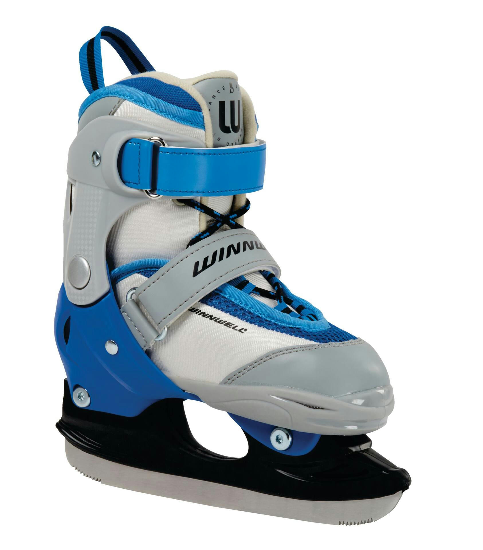 Winnwell Balance Blades Adjustable Skates, Blue, Youth, Assorted Sizes