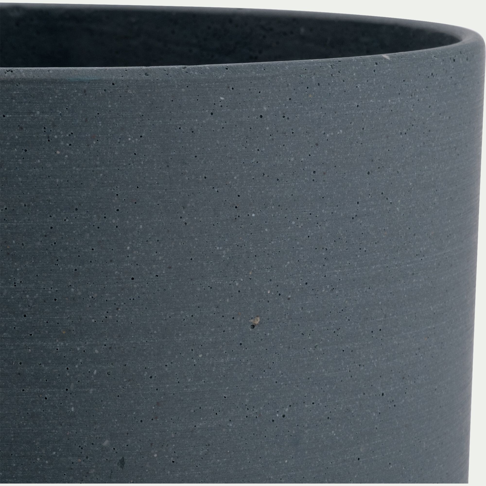 CELYAN - Cache-pot en polystone D15xH15cm - bleu