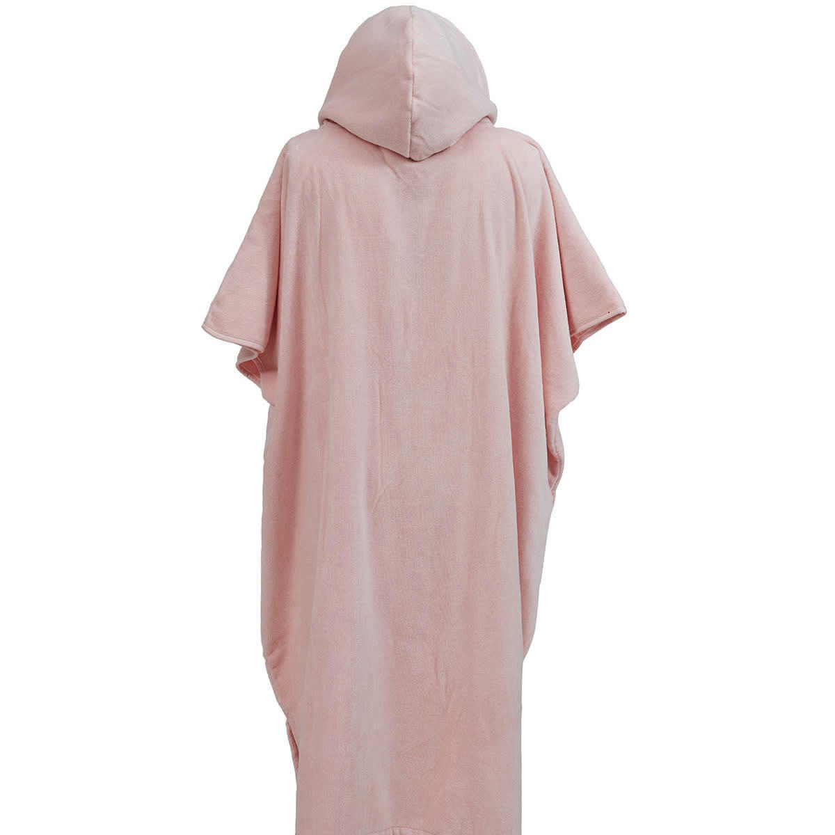 BEACH - Poncho de plage adulte en coton velours Poudre Taille Unique