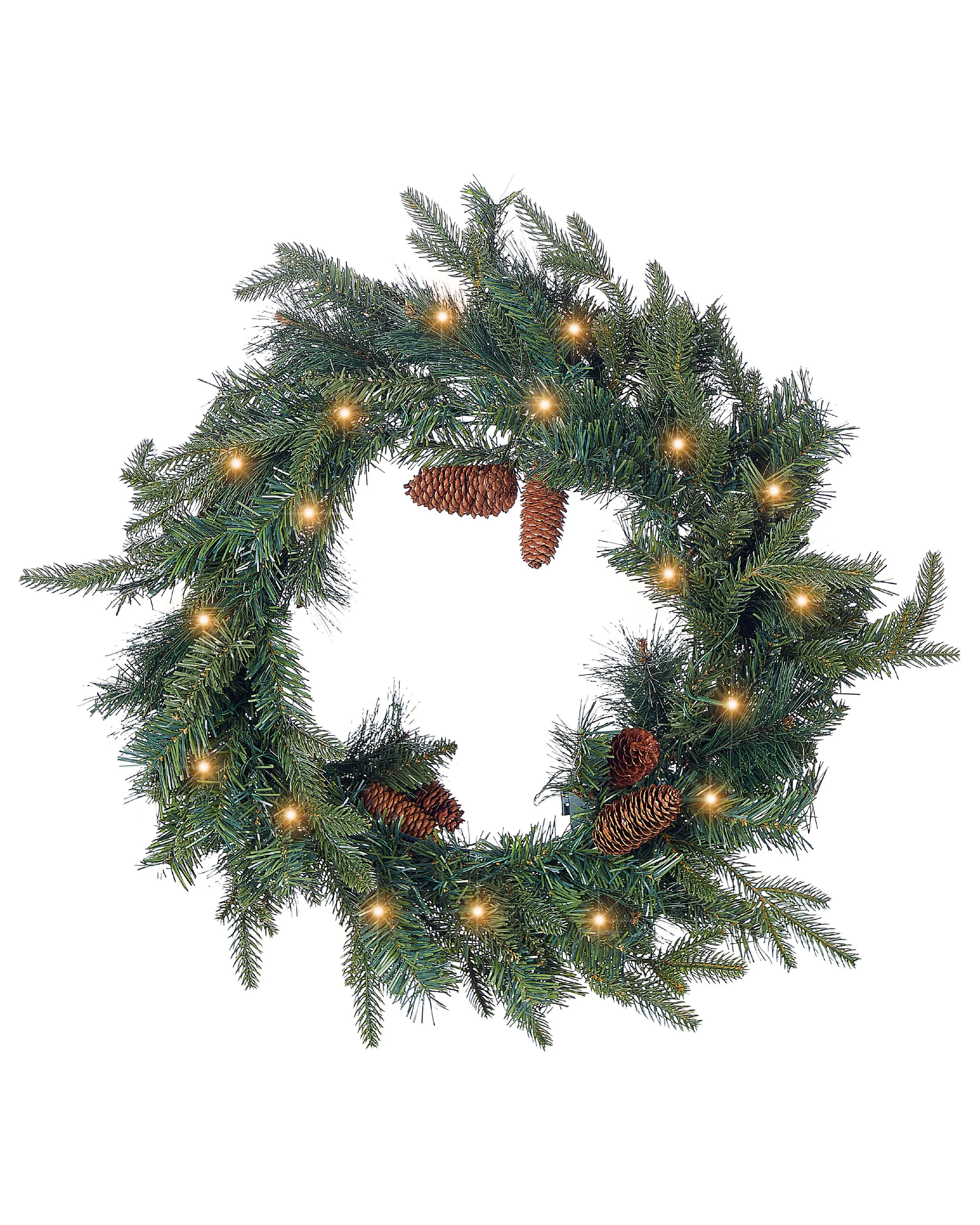 Christmas Wreath LED KAMERUN Green 60 cm