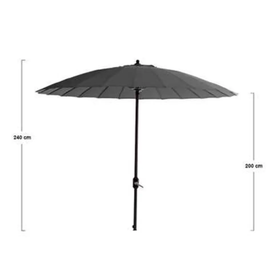 Garden Impressions Parasol Manilla 250 cm - donker grijs