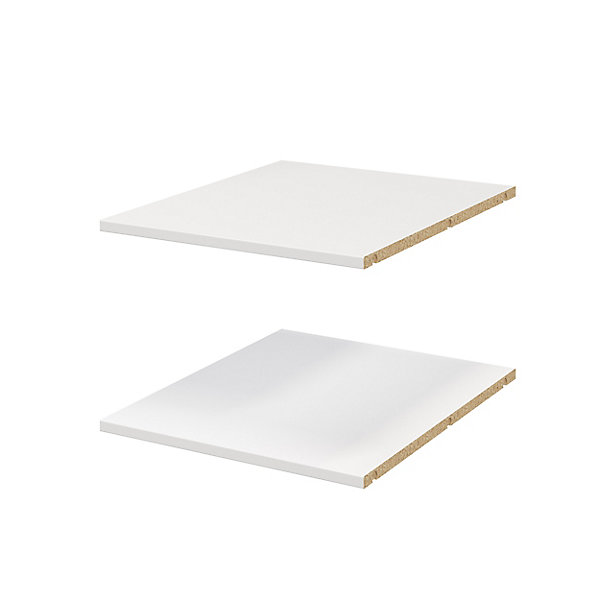 Armoire penderie portes battantes miroir et tiroirs blanc GoodHome Atomia H. 225 x L. 150 x P. 60 cm