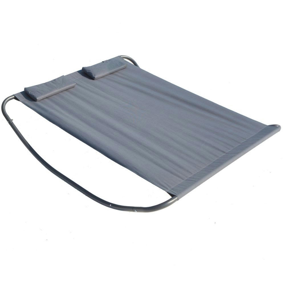 COACHELLA - Transat à bascule 2 personnes gris