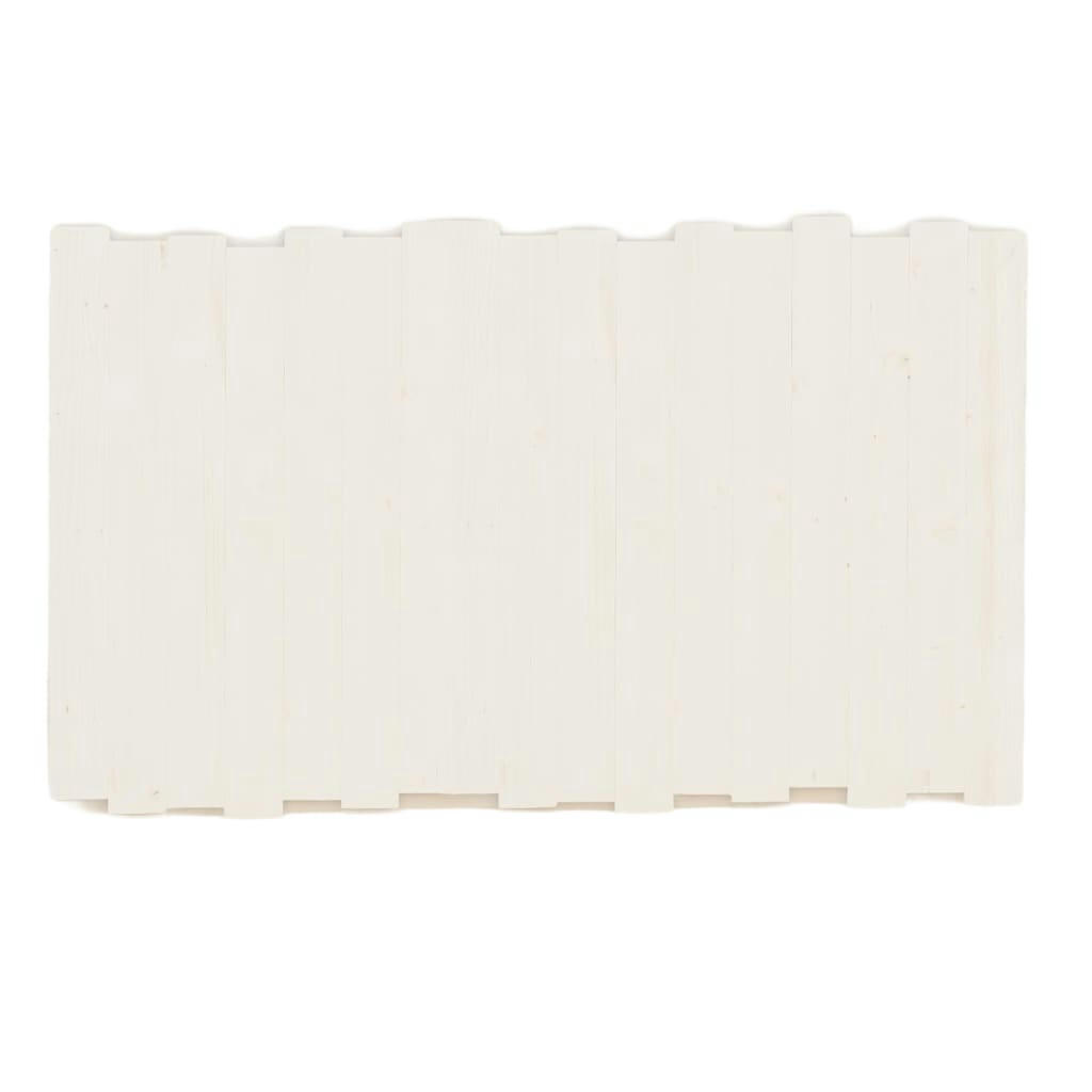 DAKARI - Tête de lit en bois de sapin en couleur blanc pour lit 90 cm