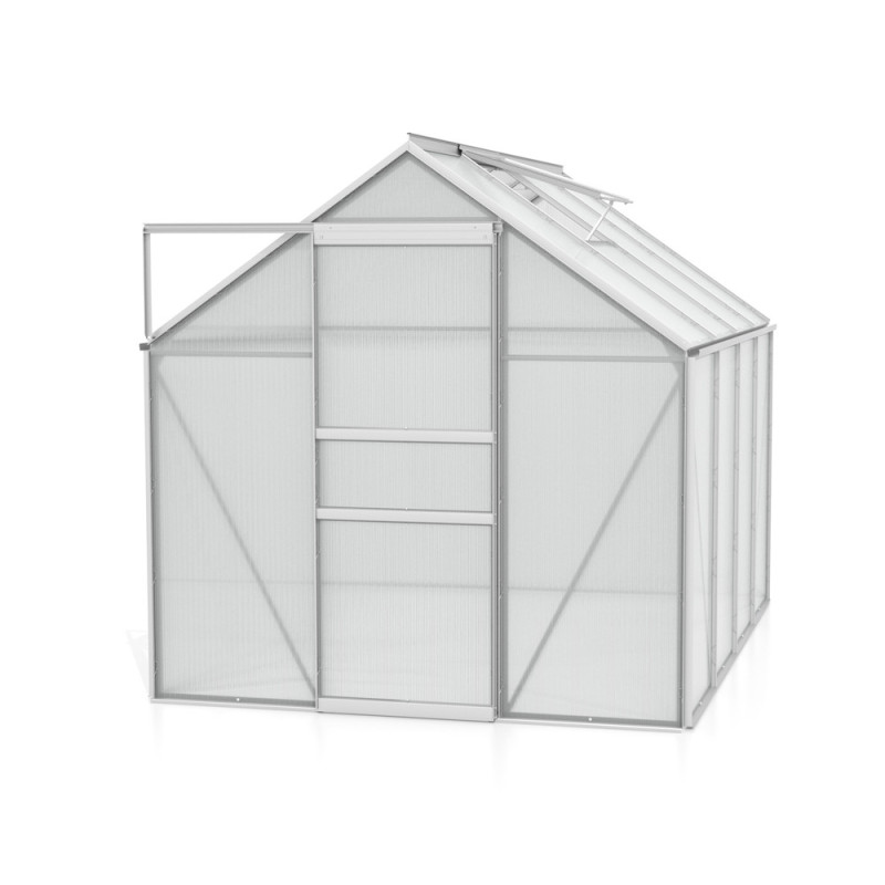 Serre en polycarbonate Venus aluminium anodisé 5 m² VITAVIA