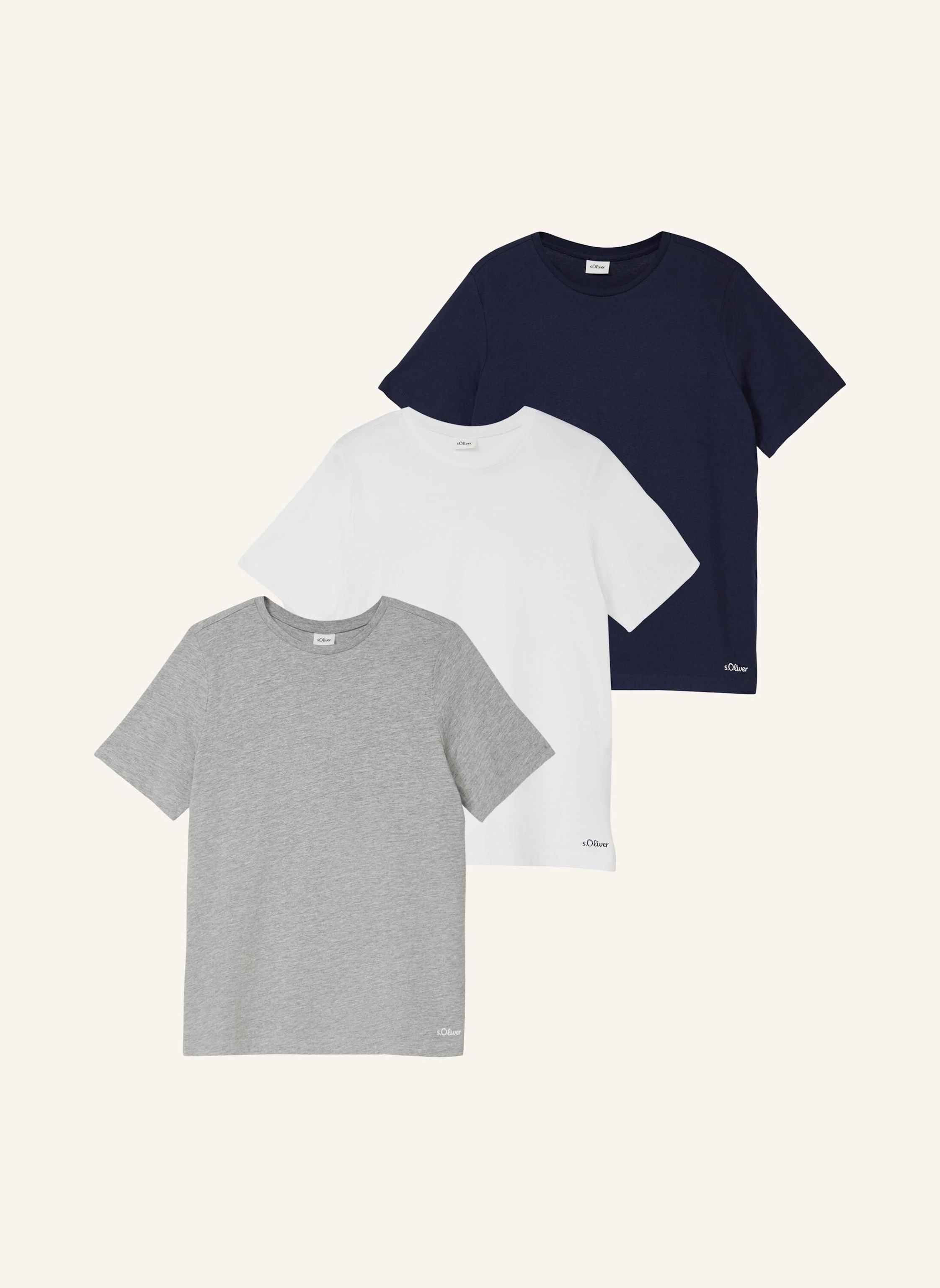 s.Oliver RED 3er-Pack T-Shirts