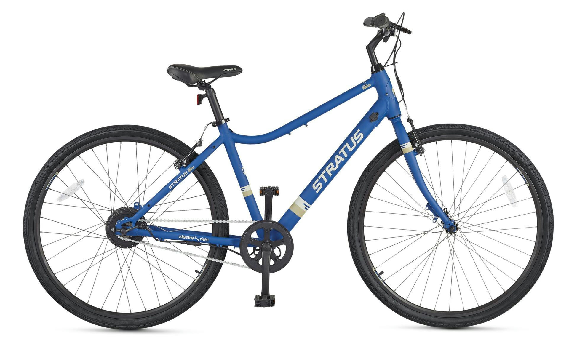 Stratus Hightown Electric Bike, 700C, Blue
