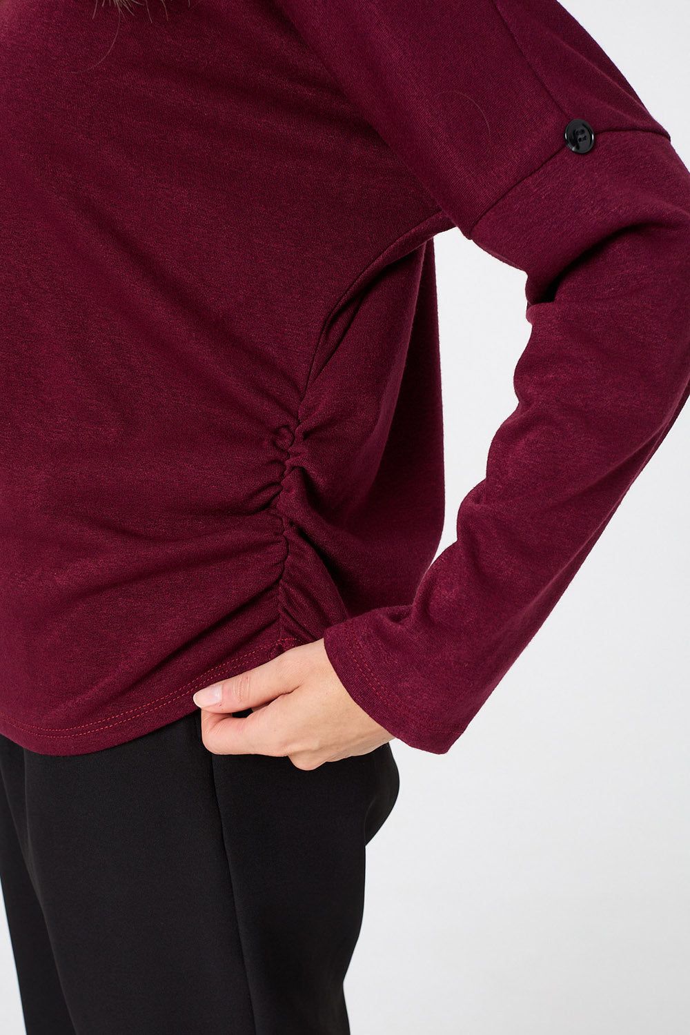 Izabel London Relaxed Batwing Sleeve Slouchy Jumper