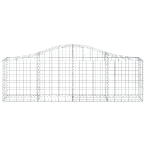 NNEVL Arched Gabion Basket 200x30x60/80 cm Galvanised Iron
