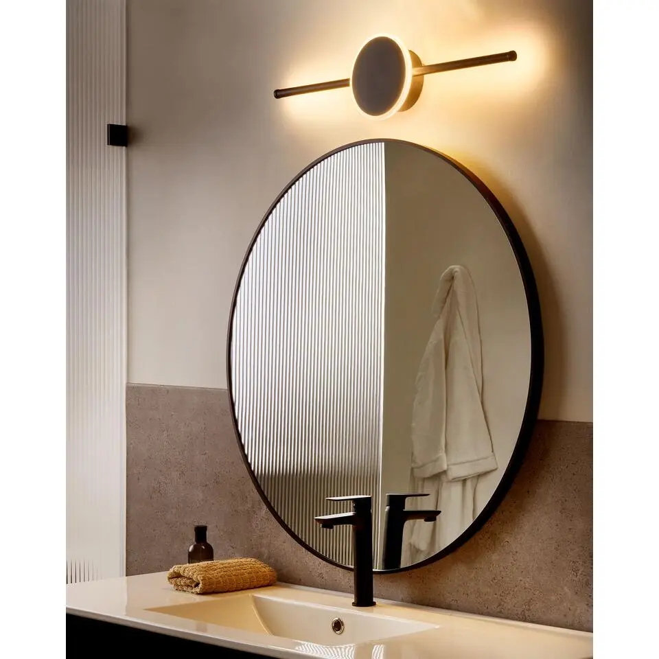 OTHAIN - Spiegel en schilderij LED-verlichting - Zwart - Aluminium