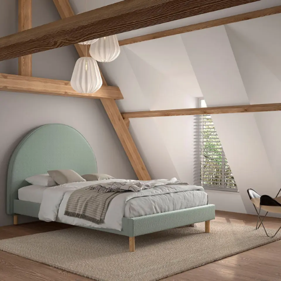 Vipack bed Moon - mint - 140x200 cm