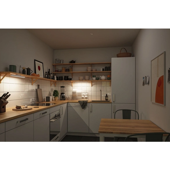 Wand-/Deckenleuchte, 2,6 W, 4000 K, 310 lm, neutralweiß, weiß, Set