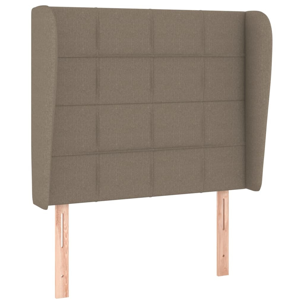 Wezgłowie Taupe 93 x 23 x 118/128 cm Tkanina vidaXL