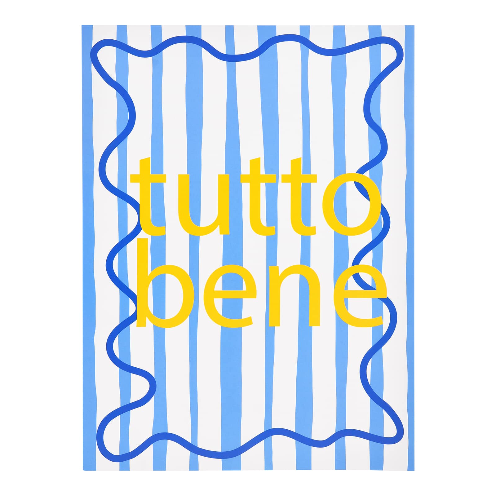 Poster Bene Blau,B 300 x H 400 mm
