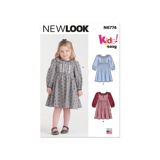 New Look Child’s Dress Sewing Pattern N6774 (3-8)