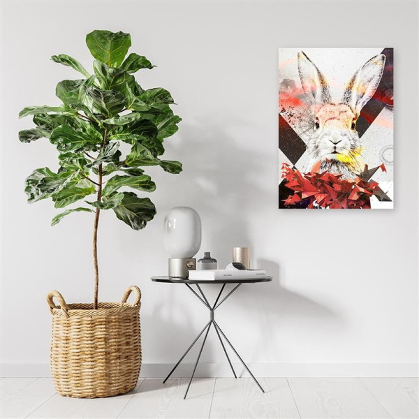 Feeby Obraz Abstrakcyjny królik i kształty 40x60