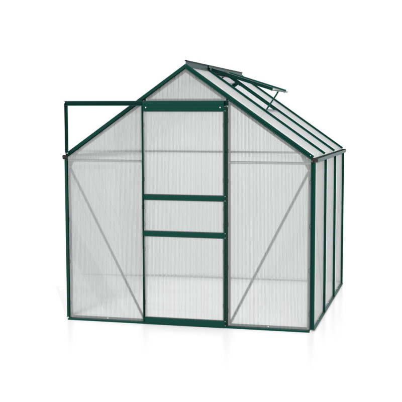 Serre en polycarbonate Venus verte 3,8 m² VITAVIA