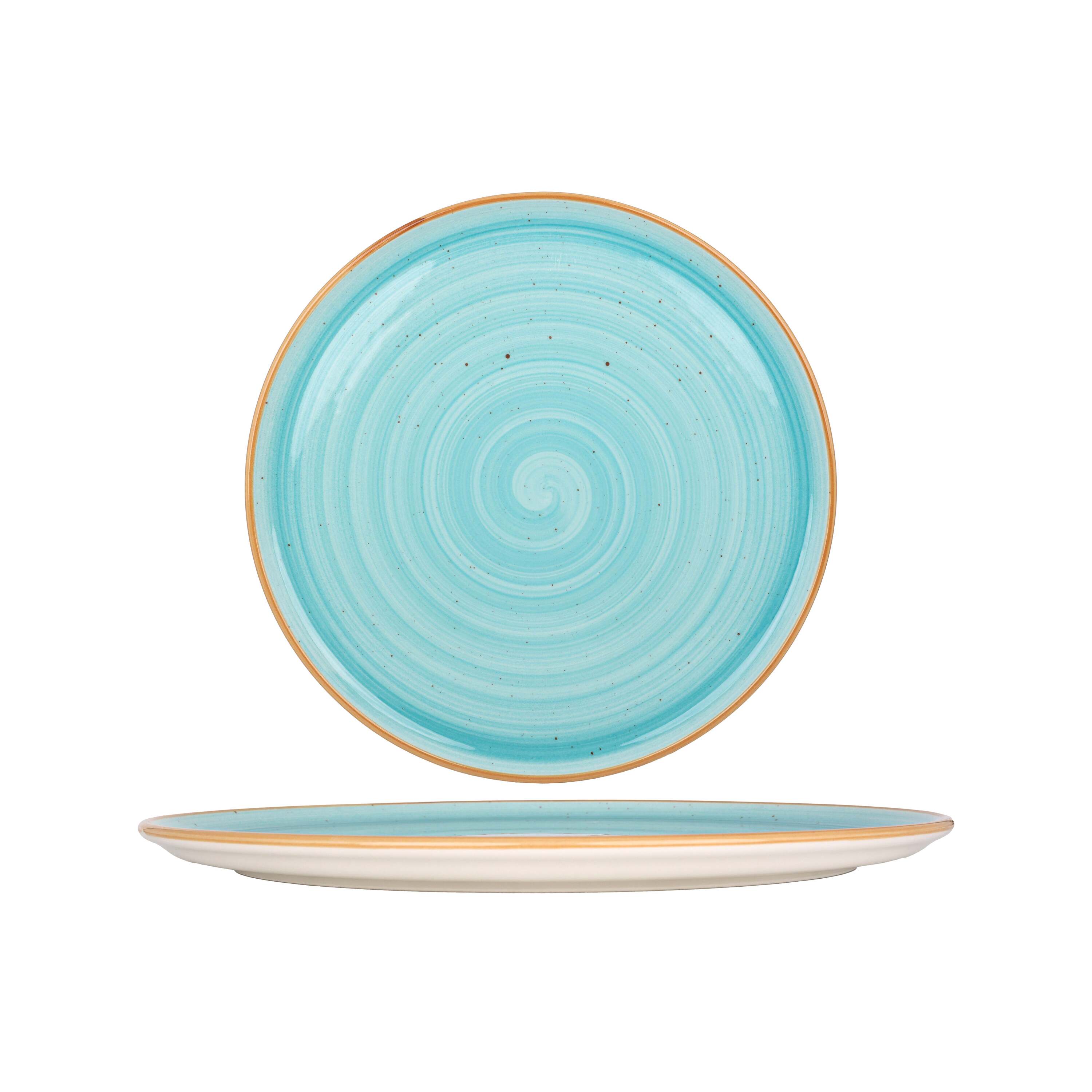 Bonna Pizzabord - Aqua - Porselein - 32 cm - set van 2