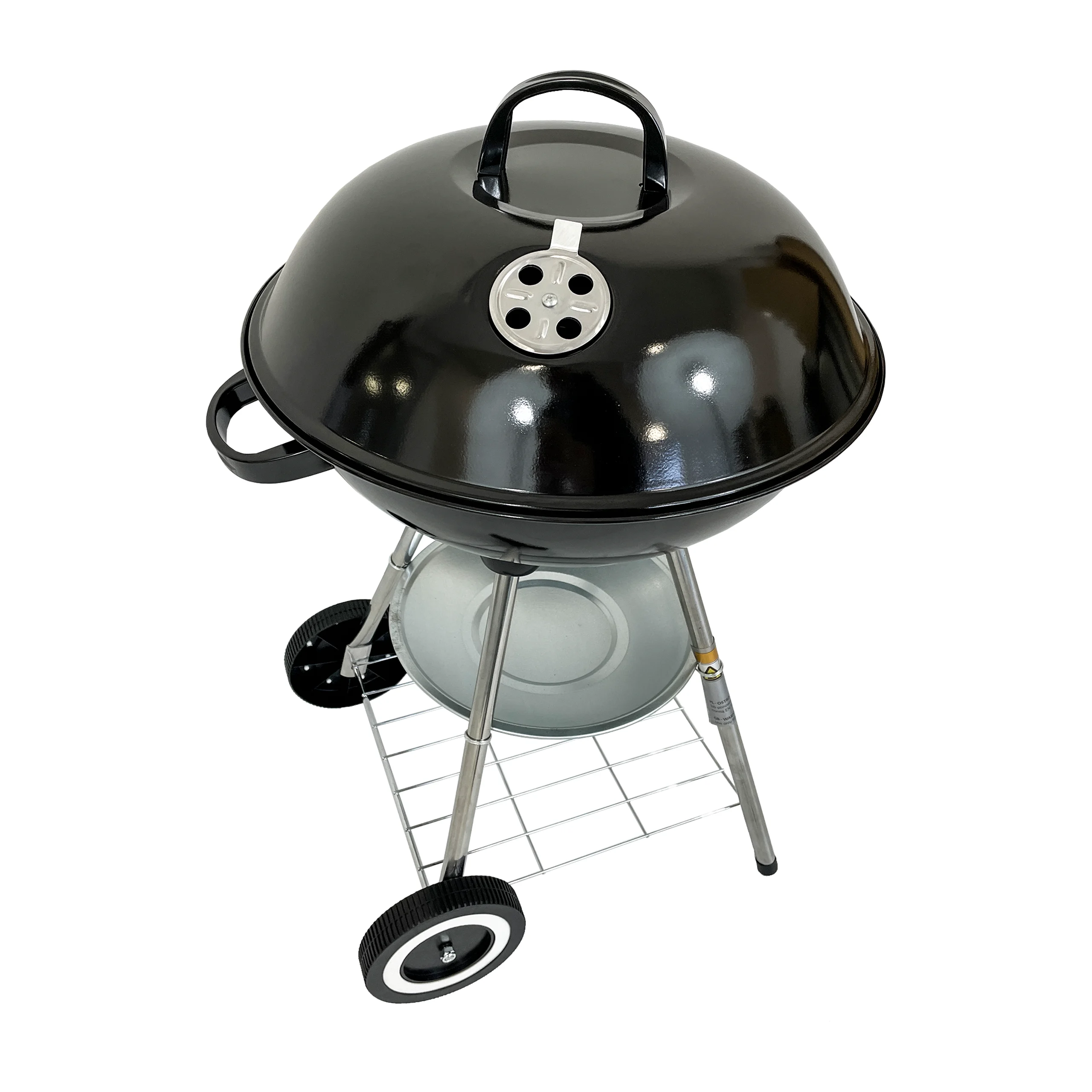 Grill ogrodowy węglowy okrągły przenośny pokrywa ruszt   4 x mata BBQ 1014