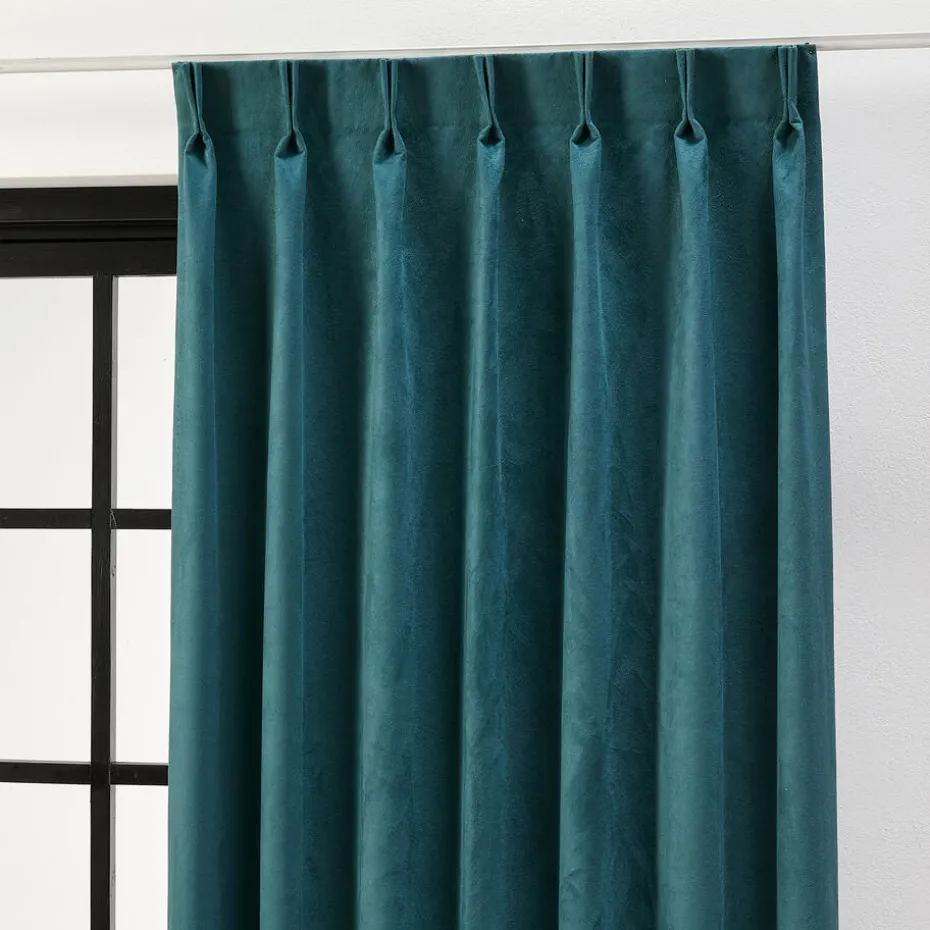 Kwantum Vouwgordijnen | Gordijnen | Gordijn Patrick  Blauwgroen