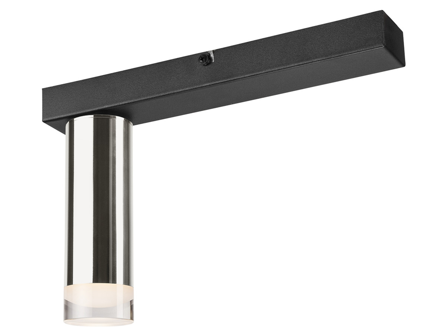 Lampa sufitowa Diego aluminiowa czarno-srebrna