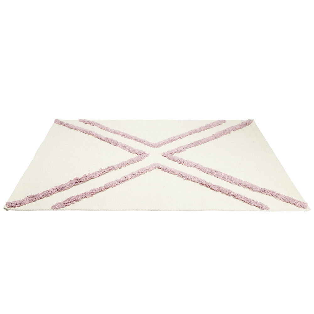 Tapis d'intérieur polycoton motif aztèque tufté 60x90cm (4 modèles)