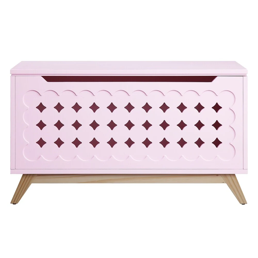 ACME Doll Cottage Youth Chest, Pink and Natural