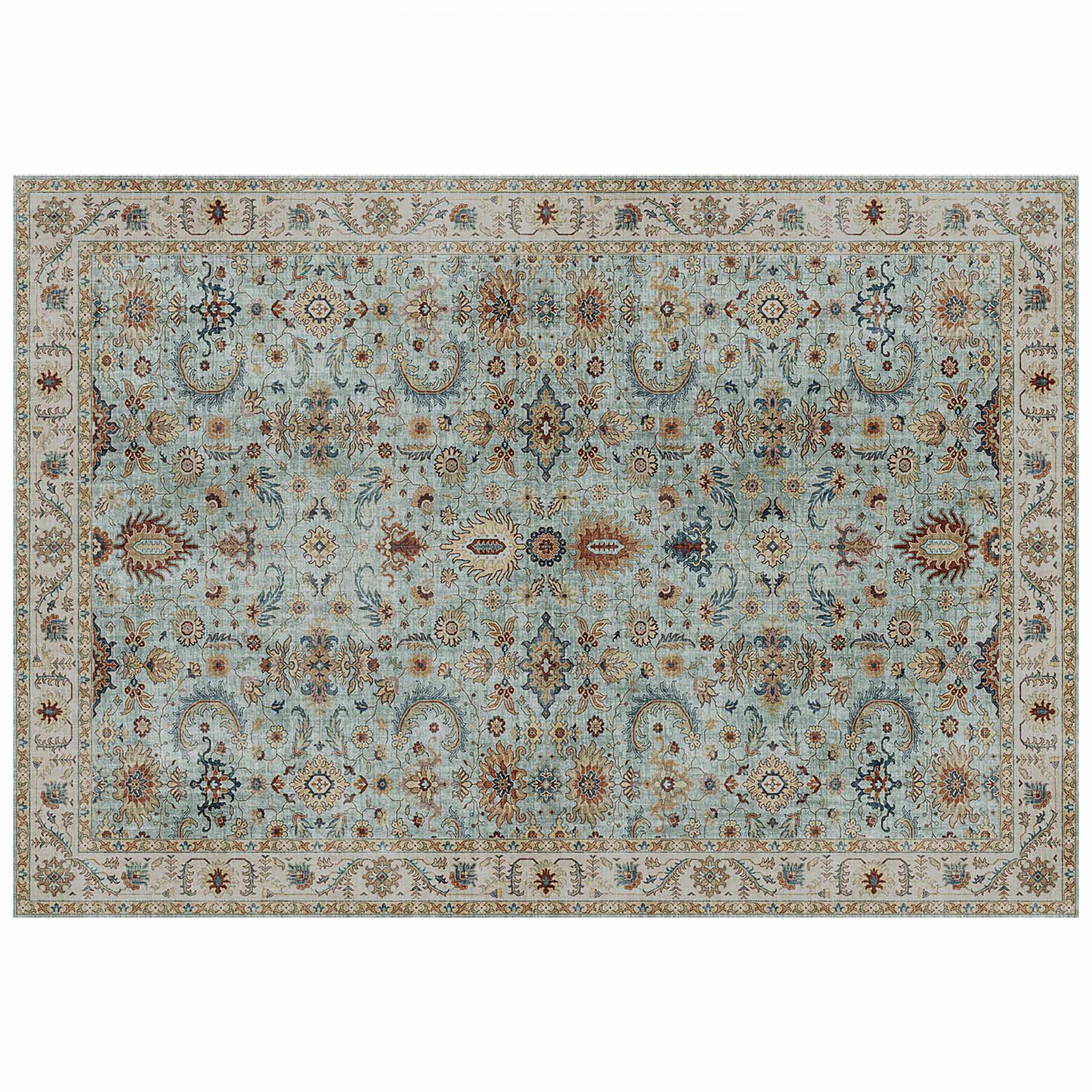 ROSALIA - Tapis rectangulaire chenille motif antique 120 x 170 cm