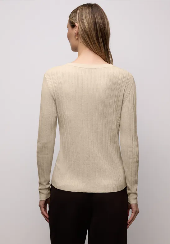 Pullover mit Rippstruktur