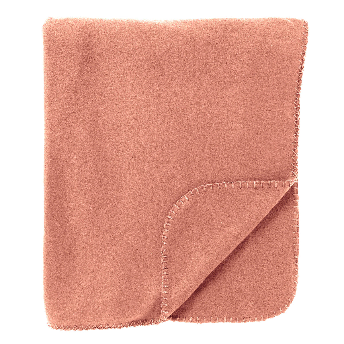 PABLO - plaid 150x200 cm - 100% polyester - fleece terrasplaid - Muted Clay - roze