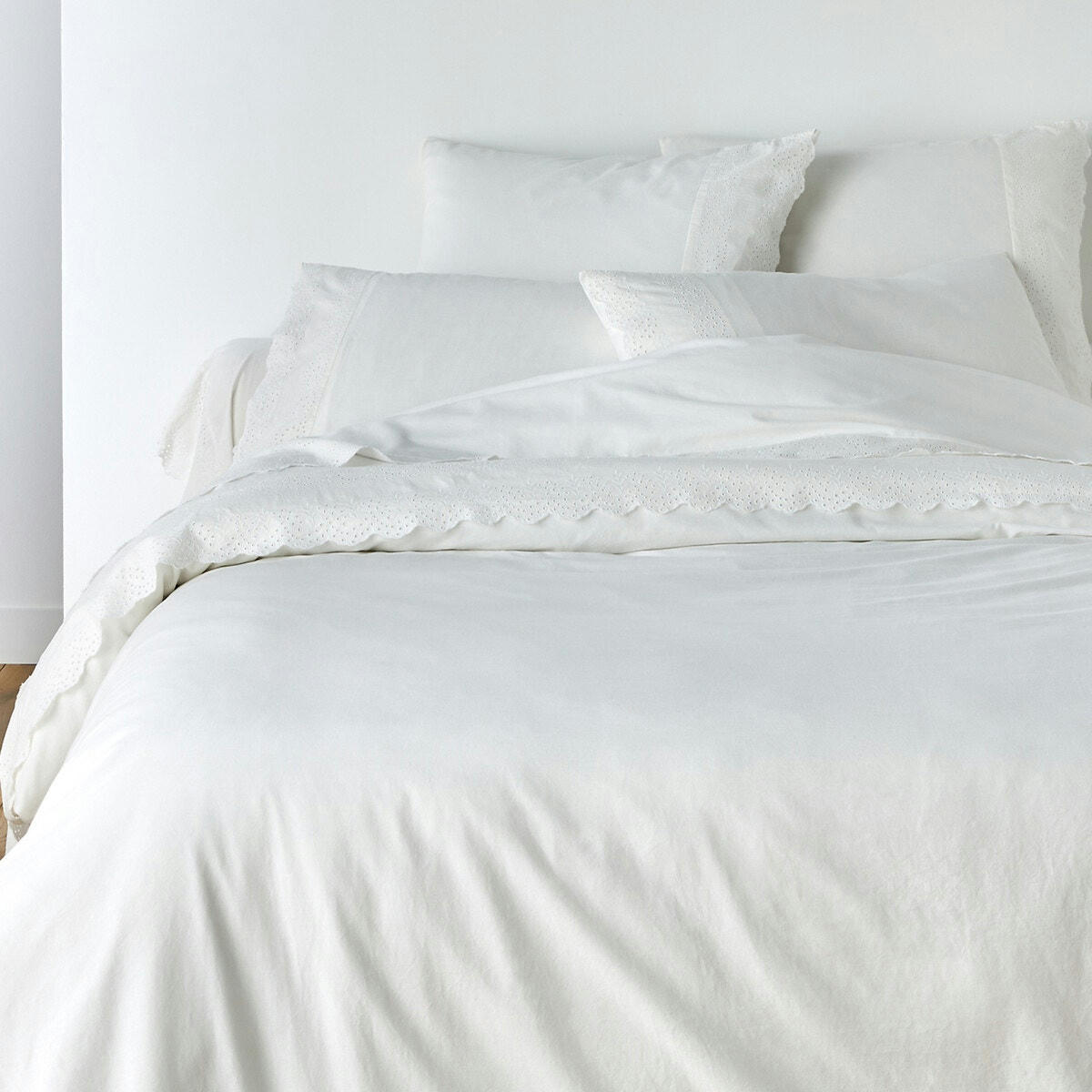 Housse de couette en coton lavé, Listrado