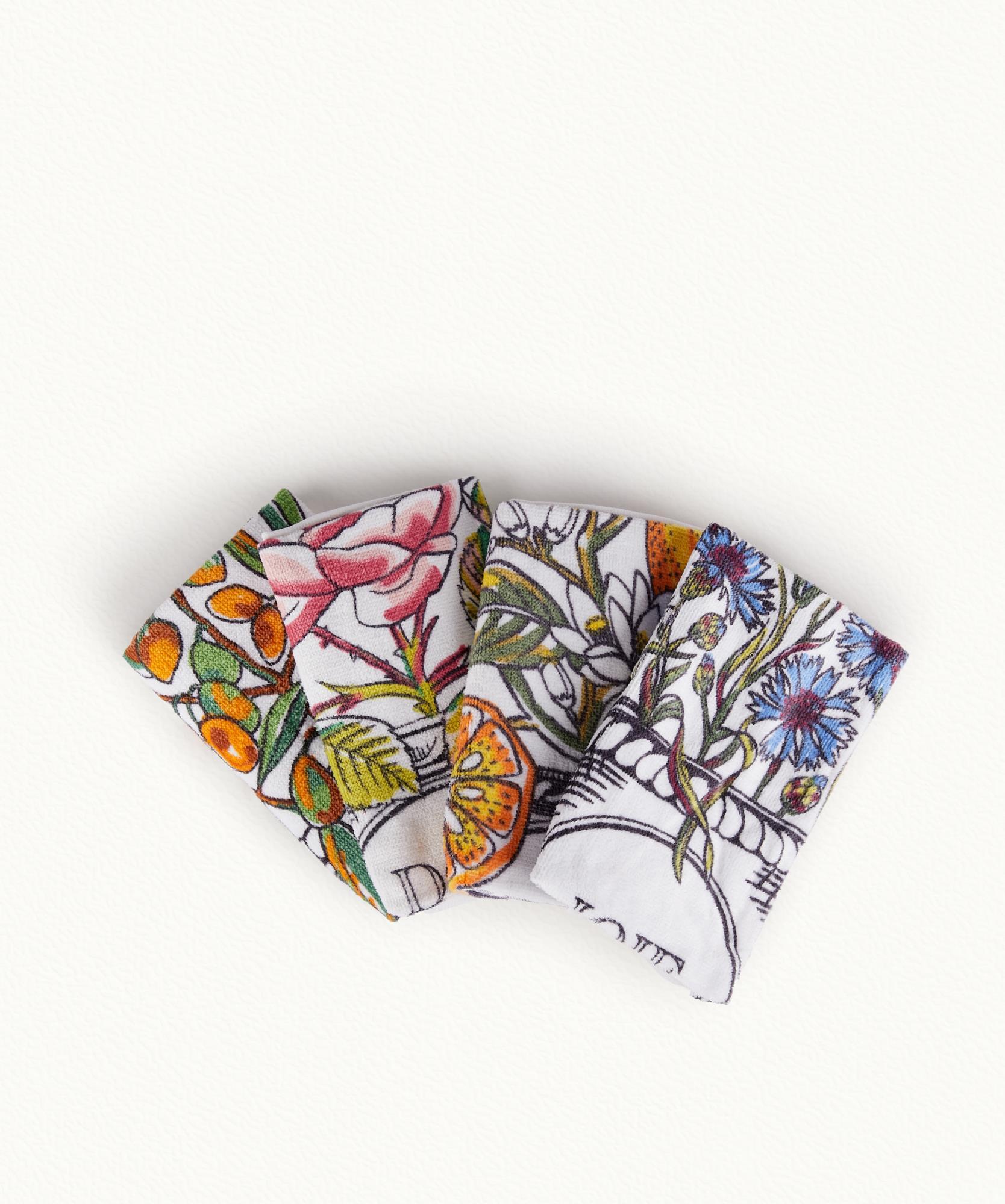 4 Serviettes Soins essentiels - 100% Coton