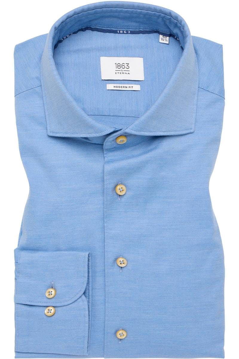 ETERNA 1863 Modern Fit Hemd blau, Einfarbig