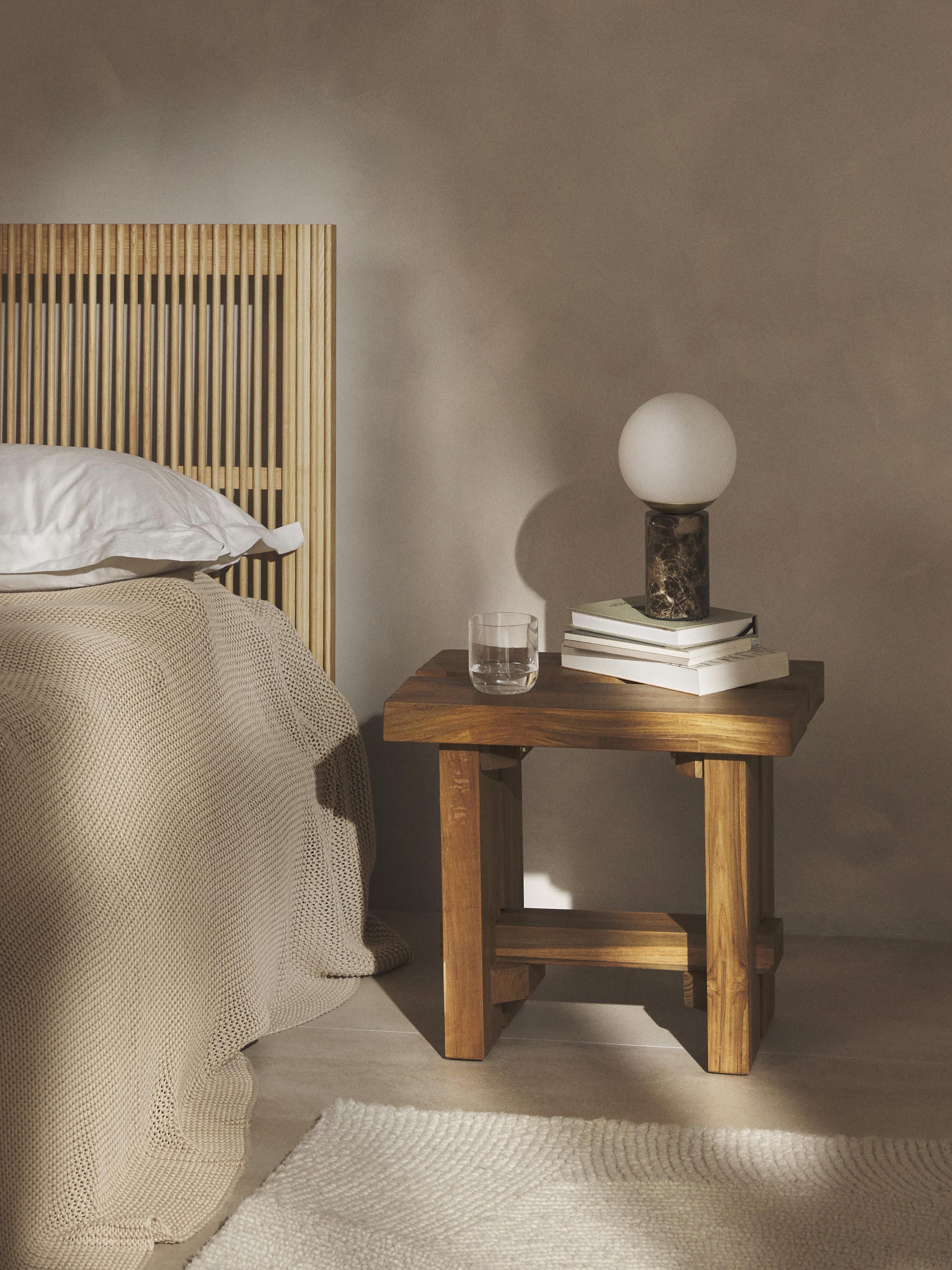 Hocker Hugo aus Teakholz