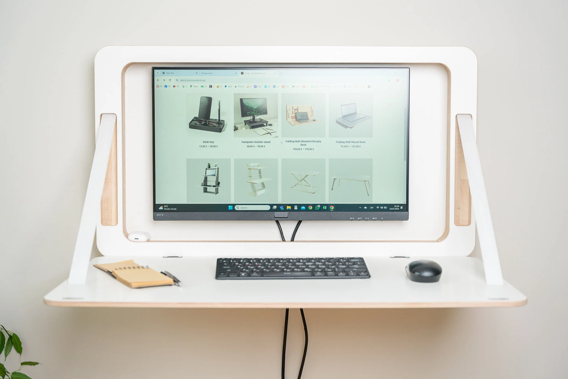 Wall Mounted folding Murphy desk